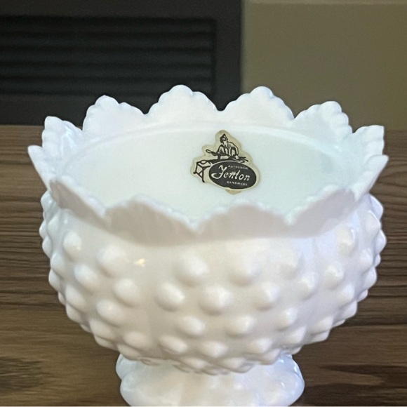 Vtg Fenton Hobnail Candle Holder - Picture 8 of 11